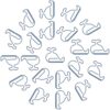 GLSTOY 50pcs Metal Whale Shaped Paper Clips in Blue Cute Tiny Metal Clips with Reliable Grip, Resistant to Bending, Reusable for Organizing Files and Documents in School or Office