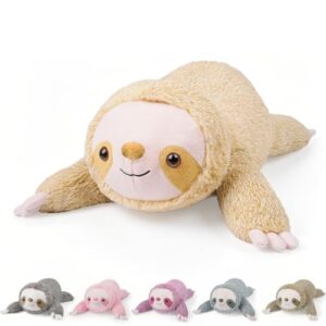 gnomantic Sloth Weighted Stuffed Animals, Plush Pillow for Kids