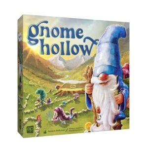 Gnome Hollow Board Game, Thematic Gnome and Garden Tile Laying & Worker Placement Strategy Game for All Ages, Beautiful Art and Game Design by Ammon Anderson, Ages 12+, 2-4 Players, 45+ Min Play Time