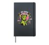 Go Away Retro Alien Girl Pinup Vintage Sci Fi Space Humor Hardcover Journal, Black
