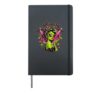 Go Away Retro Alien Girl Pinup Vintage Sci Fi Space Humor Hardcover Journal, Black