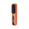 Go Brush Pro Upgrades Portable Cordless Straightener Brush (Vitality Orange)