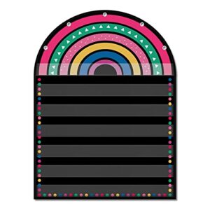 Godery Black 7 Pocket Chart (Black Rainbow)