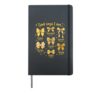 God Says I-Am Childhood Cancer Awareness Christian Bow Jesus Hardcover Journal, Black