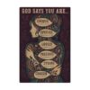 God Says You are Unique Special Christian Wooden Jigsaw Puzzle 500 Pieces