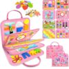 Gojmzo Busy Board Montessori Toys for Toddler Boy Birthday Gifts Busy Book