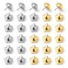 Goktvai 30pcs Star Push Pins, Star-Shaped Thumbtacks (Gold, Silver)