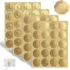 Gold Embossed Heart Seal Stickers, 320 Pack Self-Adhesive for Envelope(Gold)