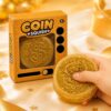 Golden Coin Dollars Stress Relief Toy, Glitter Squeeze Toy for Anxiety