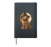 Goldendoodle Labradoodle Halloween Doodle Dog Moon Spooky Hardcover Journal, Black