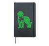 Goldendoodle St Patrick's Day Boys Kids Girls Shamrock Dog Hardcover Journal, Black