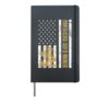 Gold Miner Vintage US Flag Proud Gold Panning Hardcover Journal, Black