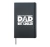 Gold Panning Dad Like A Normal But Cooler Funny Gold Panner Hardcover Journal, Black