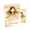 Gold Princess Fairytale Pocket Folder Gift Name Back to School Supplies Teacher Office Birthday Girl Boy Kids Custom Personalized