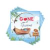 Gone Fishing Summer Paper Napkins, 60PCS Disposable Decorative