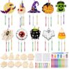 Gonlylai Halloween DIY Wooden Wind Chime Craft Kit，Assorted Classic
