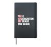 Goodbye 1st grade nailed it Graduation Hello 2nd Grade Hardcover Journal, Black