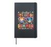 Goodbye 5th Grade Hello Summer Sunglasses Heart Student Kids Hardcover Journal, Black