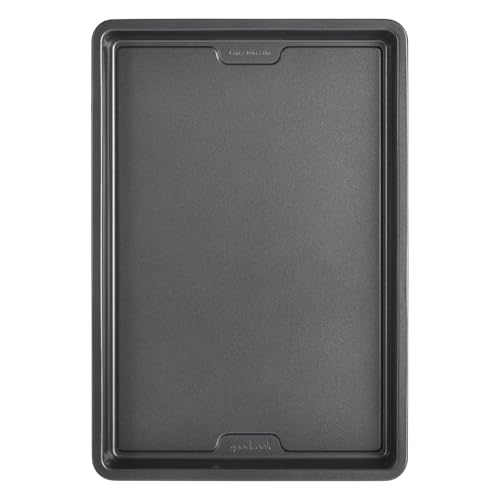 GoodCook PRO Medium Baking Sheet Pan Nonstick Warp & Scratch-Resistant Dishwasher-Safe Carbon Steel Construction for Even Baking Oven Safe to 480°F, Gray, 10 x 15-Inch (Pack of 6)