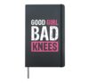 Good Girl Bad Knees Hardcover Journal, Black