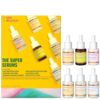 Good Molecules The Super Serums Discovery Set – 6 Mini Serums (0.5 Fl Oz Each) – Hyaluronic Acid, Niacinamide, Discoloration Correcting, Daily Brightening, Super Peptide & Overnight Exfoliating