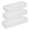 GOOHOCHY 3pcs Narrow Drawer Organizer Box, Space Saving Pp Tray