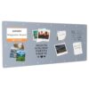 GOORY Magnetic Wall Board - 24" x 72" - Memo & Vision Bulletin Board for Home, Office and Classroom - Pre-drilled Mounting Screws Large Frameless Magnet Silver Wall Board