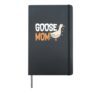 Goose Mom Mother's Day Porch Goose Lawn Dressing Hardcover Journal, Black