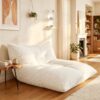 GORELAX 3-in-1 Bean Bag Chair, Wide Floor Chair with Corduroy Fabric