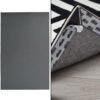 GORILLA GRIP Chair Mat, 45x28, Gray and Rug Corner Grippers, OneSize, Black Bundle