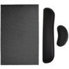 GORILLA GRIP Chair Mat, 46x34, Black and Keyboard and Mouse Wrist Rest, Black Bundle