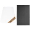 GORILLA GRIP Office Chair Mat for Carpet, 29x47, Clear and Chair Mat for Hard Surface, 45x28, Black Bundle
