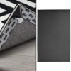 GORILLA GRIP Rug Corner Grippers and Chair Mat, 45x28, Black Bundle
