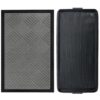 GORILLA GRIP WeatherMAX® Door Mat, 17x29, Gray and Boot Tray, 32x16, Black Bundle