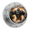 Gorilla with 3D Visual Round Mechanical Kitchen Timer
