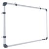 GOSHU Non Magnetic 120 cm x 90 cm Double Sided Aluminum Frame White Board