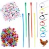 Gosknor 100pcs Chicken Leg Bands, Colorful Identification Leg Band