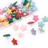 Gosknor 50pcs Decorative Star Push Pins, Resin Thumb Tacks (8 Colors)