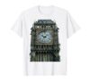 Gothic Ivy Clock Tower Ruins Illustration T-Shirt, Men, White, Small