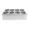 GOTOTOP Flatware Organizer Stainless Steel 8 Compartment Double Row