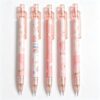 GOUDOGEDC 5Pcs Mechanical Pencils with Eraser,Cute Mechanical Pencils With Top Peach Automatic Stationery Gift Peach Automatic School Office Supply,Writing and Correction Supplies