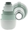 Gourmet Kitchen Prep and Store Containers with Leak Proof Lids 6-Pack