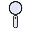 GOWENIC 10X Handheld Reading Magnifier Glass for Elderly (Black)