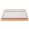 GOWENIC Double Sided Magnetic Dry Erase Calendar Board and Corkboard Combo, Monthly Whiteboard & Bulletin Board for Home School Office