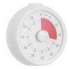 GRADENEVE Mechanical Kitchen Timer with Visual Countdown and Silent Operation, 3.5-inch Round Abs Timer Clock for Cooking and Oven Use, Easy Setup with Intuitive Controls, Powered by 2 AAA
