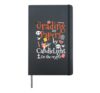 Grading Papers By Candle Light Teacher Halloween Hardcover Journal, Black