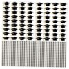Graduation Cap Stickers for 50 Sheets 50 PVC Black Invitations