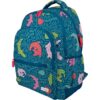 Grafoplas – School Backpack Three Compartments, 33 x 46 x 22.5 cm, 30 Litres, Padded Area for Laptop, Rubber, Alligator Design, Elena Corredoira, Adaptable to Trolley, Perfect for Children, blue