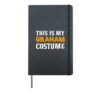 Graham Halloween Personalized Costume Funny Hardcover Journal, Black