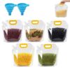 Grain Storage Bags 5 Pack, Airtight Food Pouch with Handle for Rice